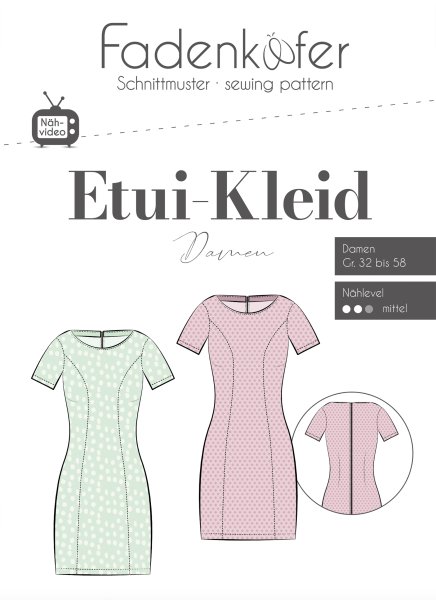 Papierschnittmuster - Etuikleid - Damen - Fadenkäfer
