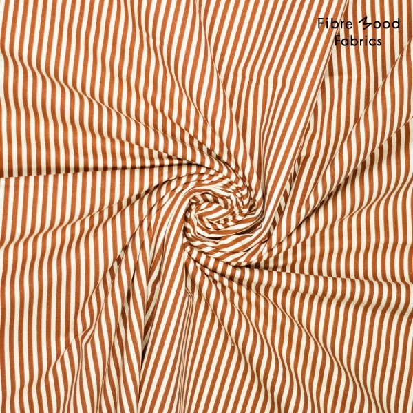 Baumwoll Stripes - brown/white - Fibremood No. 34
