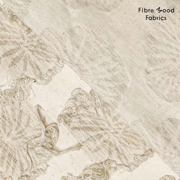 Baumwoll/Leinen - Jacquard Flower- creme - Fibremood No. 34