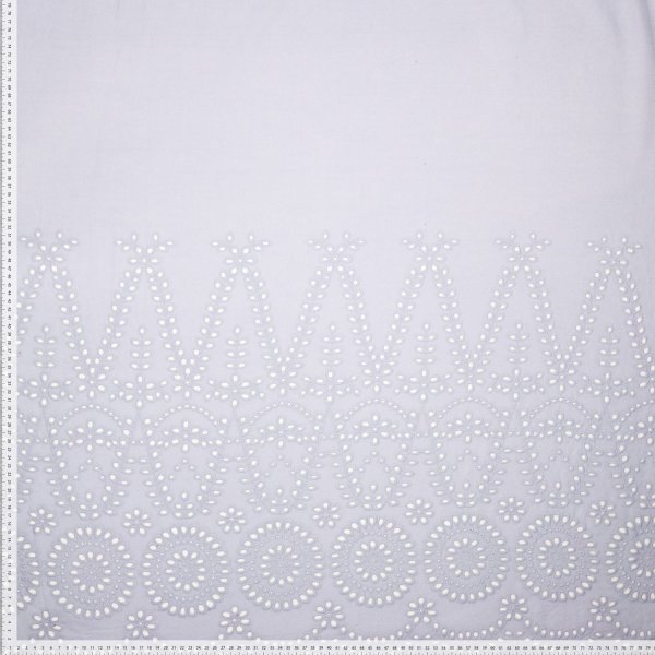 Baumwoll Bordüre - Lochstickerei - hellblau - Fibremood No. 39