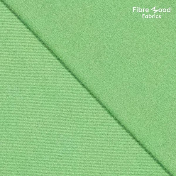 Baumwoll Twill - uni - emerised - green - Fibremood No. 27