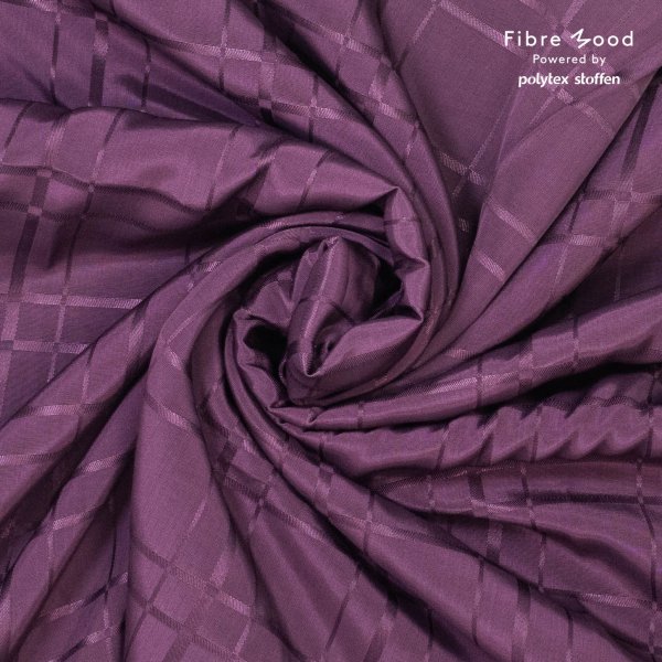 Viskosewebware - Diamonds - aubergine - Fibremood