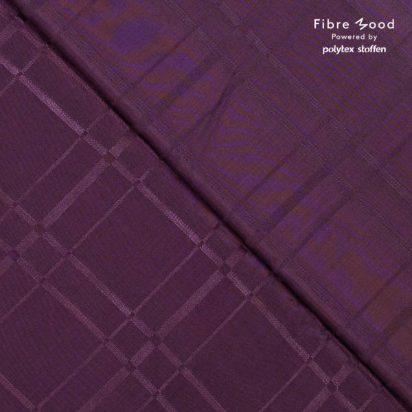 Viskosewebware - Diamonds - aubergine - Fibremood