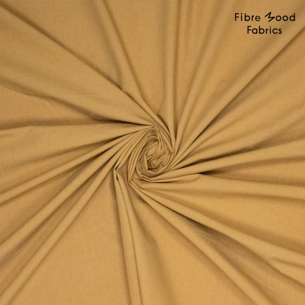 Baumwoll Popeline - stone washed - otter brown - Fibremood No. 38