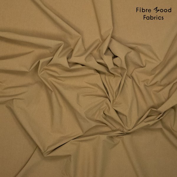 Baumwoll Popeline - stone washed - brown - Fibremood No. 38