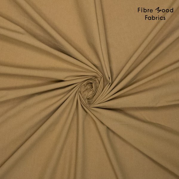 Baumwoll Popeline - stone washed - brown - Fibremood No. 38