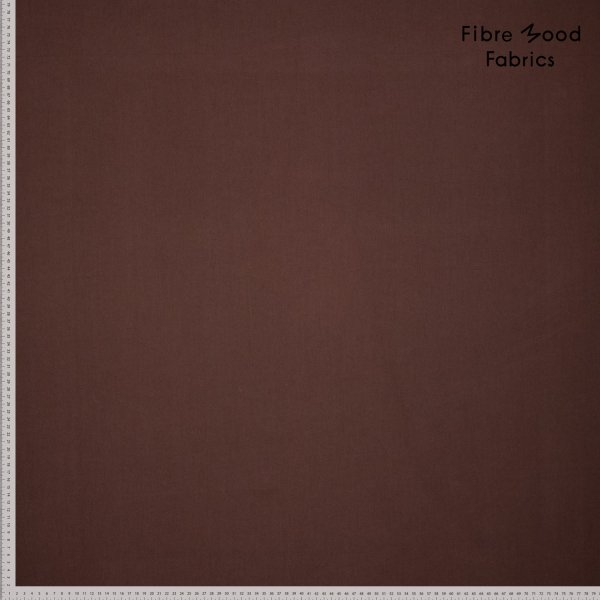 Baumwoll Popeline - stone washed - dark brown - Fibremood No. 39