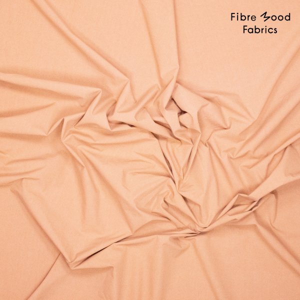 Baumwoll Popeline - stone washed - peach - Fibremood No. 38