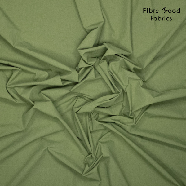 RESTSTÜCK 1,20m !!! - Baumwoll Popeline - stone washed - bright green - Fibremood No. 38