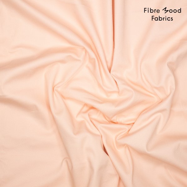 Baumwollstretch Twill - uni - peach - Fibremood No. 37
