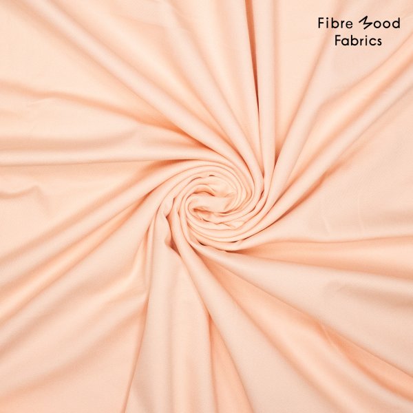 Baumwollstretch Twill - uni - peach - Fibremood No. 37