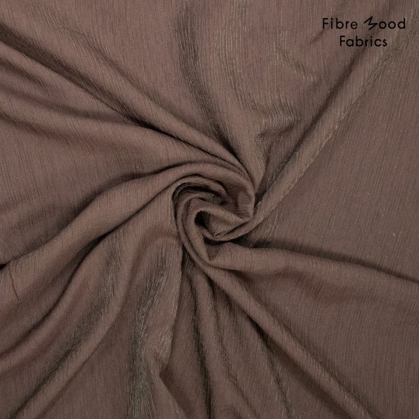 Lyocell Crepe - Shiny - dark brown - Fibremood No. 39