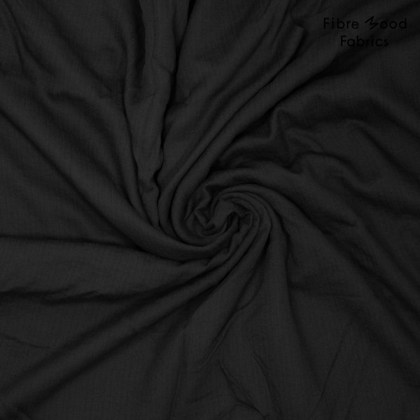 Viskose Crepe - uni - black - Fibremood No. 34