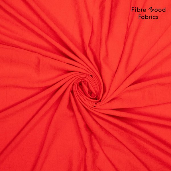 Viskose Warp Crinkel - uni - summer red - Fibremood No. 34