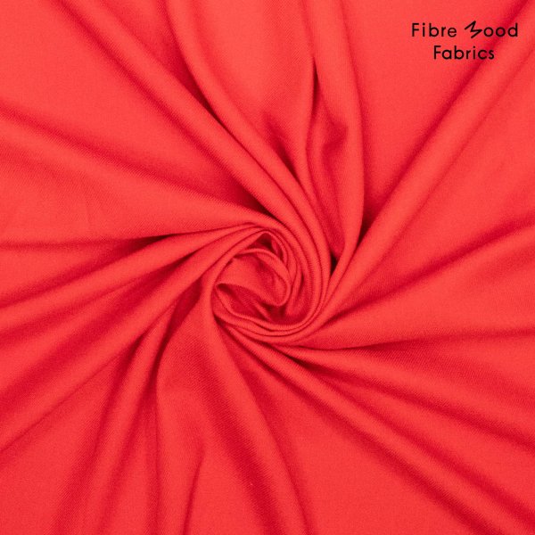 Viskose/Leinen Twill - uni - red - Fibremood No. 34