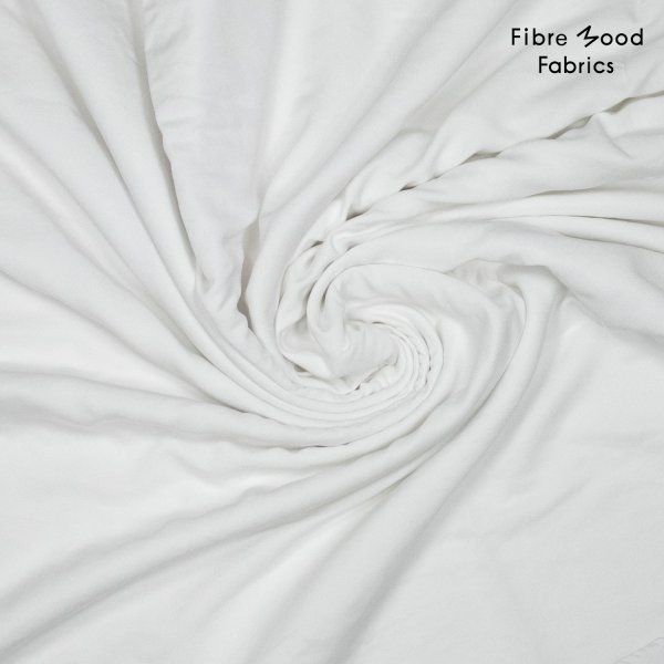 Viskose Twill - uni - white - Fibremood No. 38