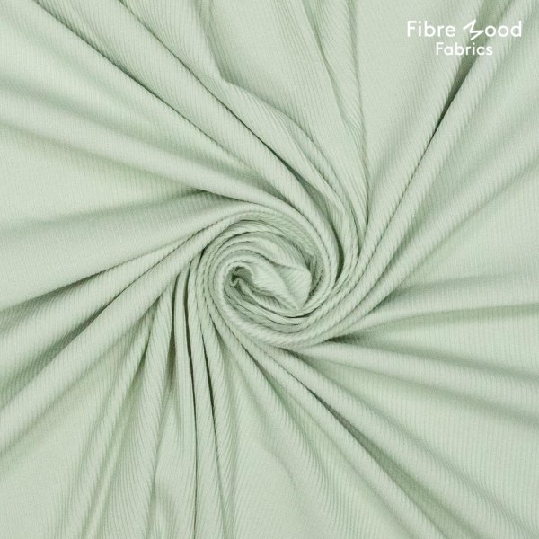 RESTSTÜCK 0,50m !!! - Rippenjersey - uni - light green - Fibremood No. 27