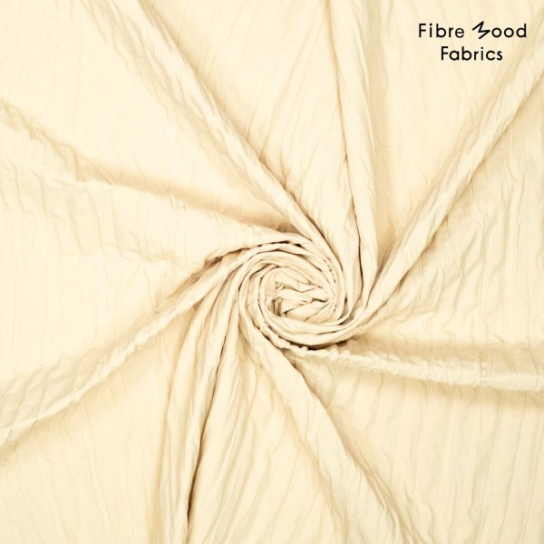 Jackenstoff - 3D Stripes - uni - beige - Fibremood No. 31