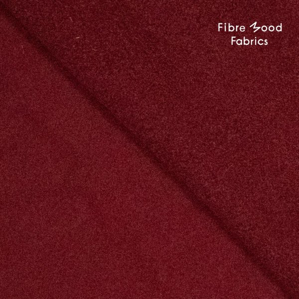 Fleece - uni - dunkelrot - Fibremood No. 31
