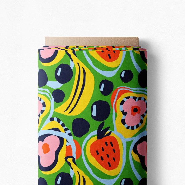 Canvas - Fruit - grün/gelb/dunkelblau - by Karina + Kind