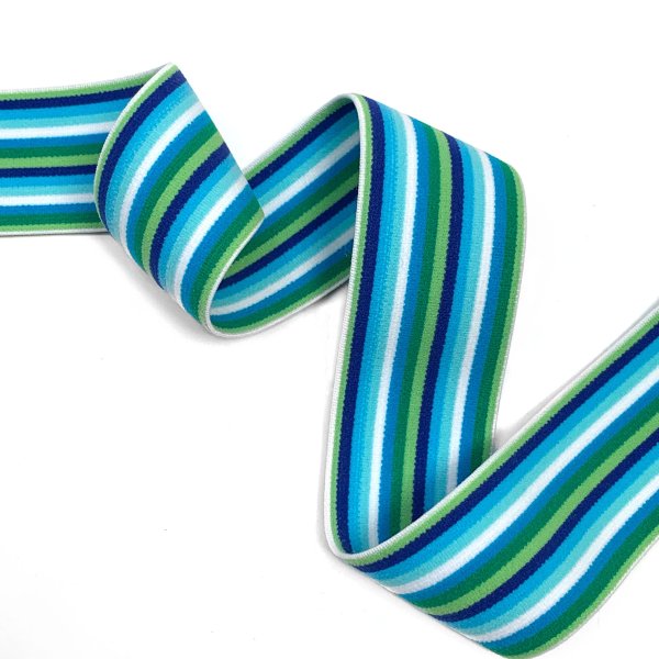 Gummiband - 4cm - gestreift - Multicolor