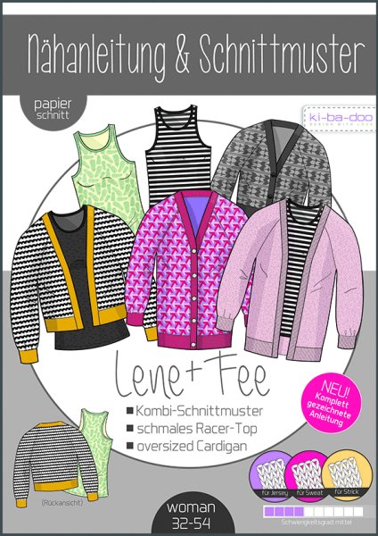 Papierschnittmuster - Kombischnitt Lene + Fee - Damen - Kibadoo