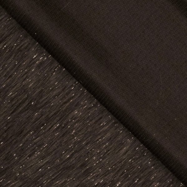 Fellimitat - Glamour - dunkelbraun mit Glitzer Details