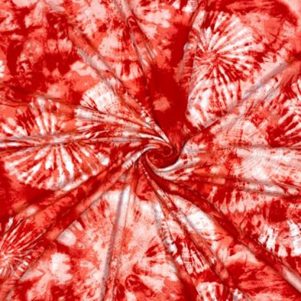 RESTSTÜCK 0,50m !!! - Viskosejersey - Feuerwerk - Batik - coral