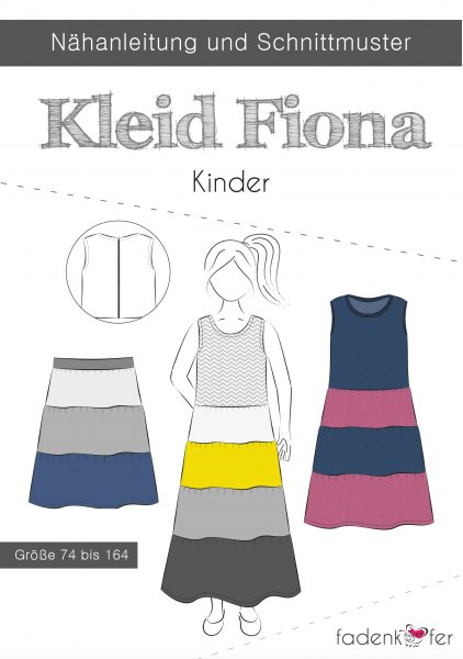 Papierschnittmuster - Kleid Fiona - Kinder - Fadenkäfer