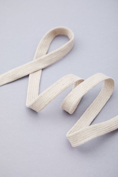 Baumwollkordel - flach - 10mm - natural - Mind the Maker