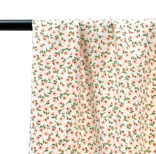 RESTSTÜCK 1,40m !!! - Viskose - Flowers - Antonia - white