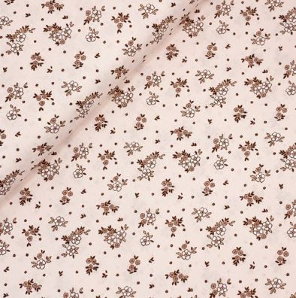 Baumwolle - Flowers Willow - caramel