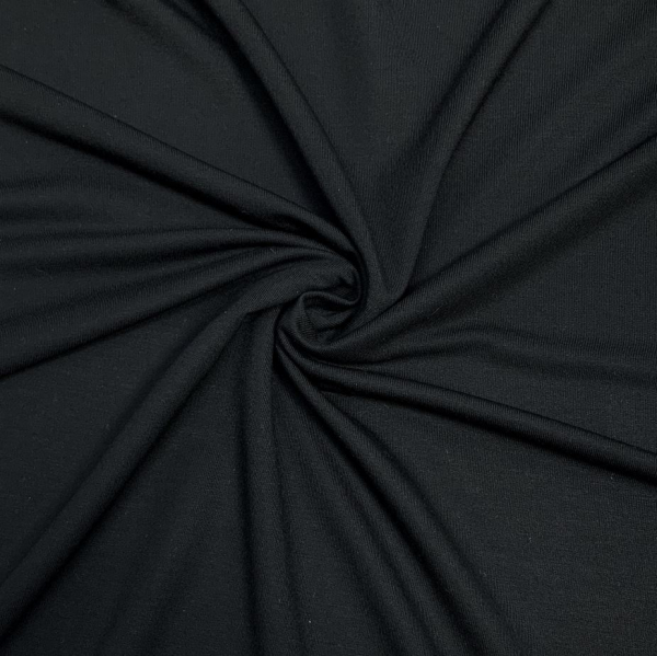 French Terry - Bambus - uni - black