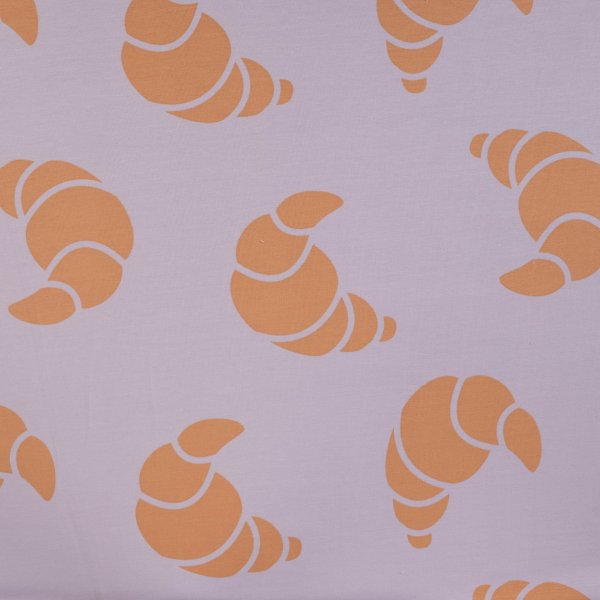 French Terry - Croissants - dusty lilac