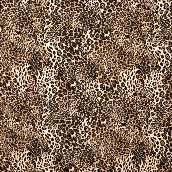 French Terry - brushed - Fionn Leopard - caramel