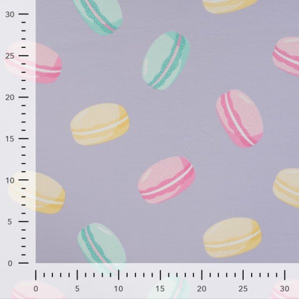 French Terry - Macaroons - dusty lilac