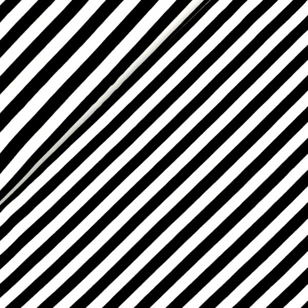 French Terry - Streifen - black/white