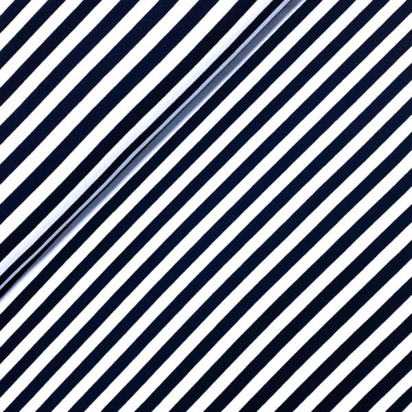 RESTSTÜCK 1,30m !!! - French Terry - Streifen - navy/white