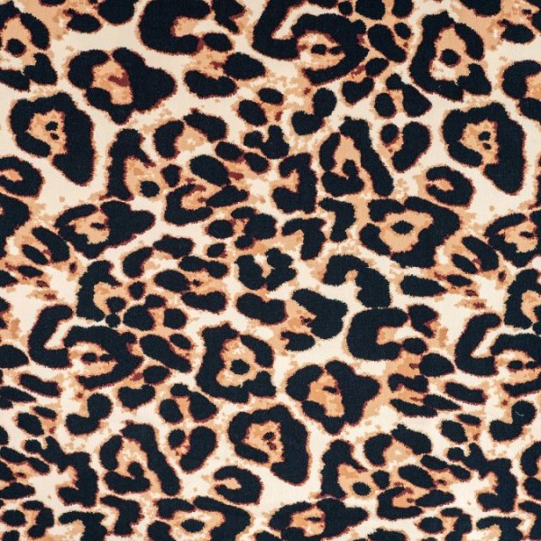 French Terry - brushed - Big Leopard - caramel