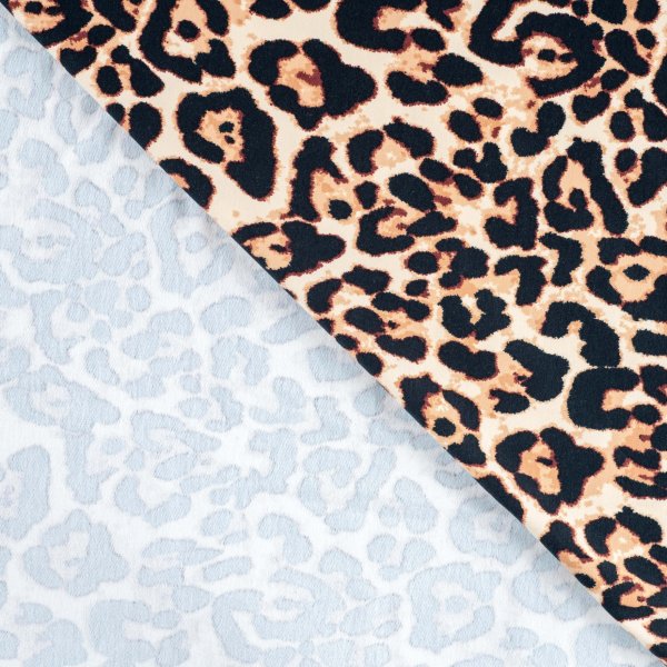 French Terry - brushed - Big Leopard - caramel