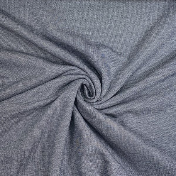 RESTSTÜCK 0,70m !!! - French Terry - Jeansoptik - geraut