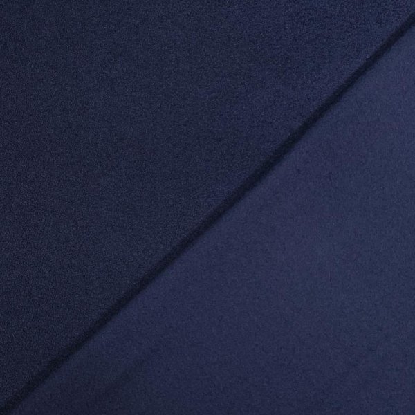 Frottee Fleece - uni - navy