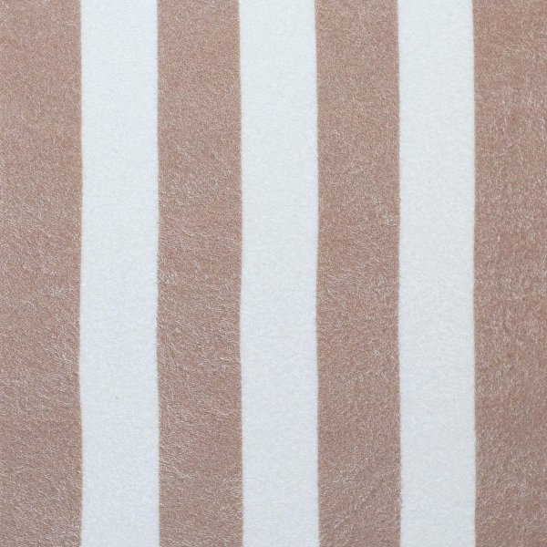 Frotteestretch - Streifen - beige/ecru