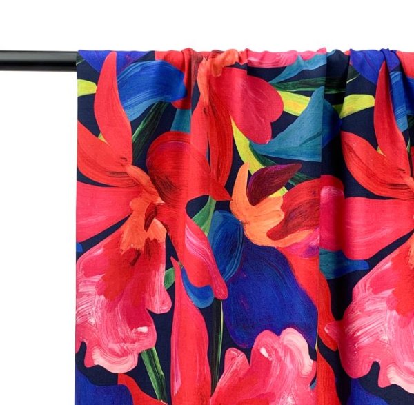 Viskose - Garden of Colours - navy