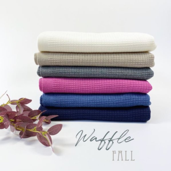 B-Ware!!! - Modalstrick - Waffle Knit - 80cm Panel - blue navy - Waffle Fall