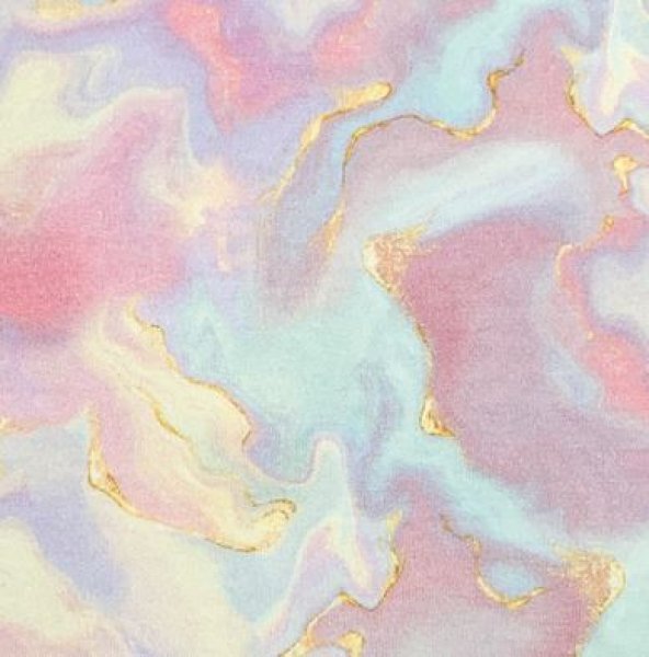 French Terry - Golden Look Tie & Dye - rose blue yellow