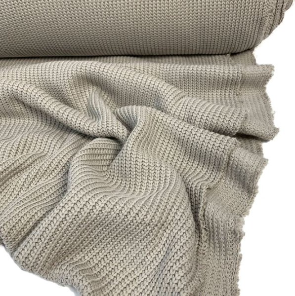 Baumwoll Grobstrick - beige