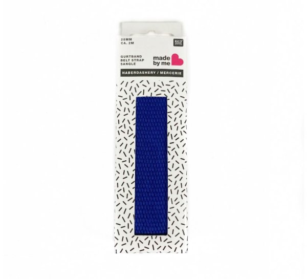 Gurtband - 25mm - blau - Rico Design