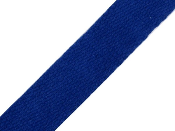 Gurtband - Baumwolle - 25mm - saphir blau