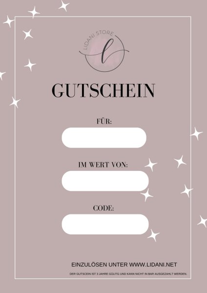 Gutschein - Email Versand